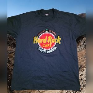 Vintage Hard Rock Cafe Men's Large Saudi Arabia Single Stitch T Shirt